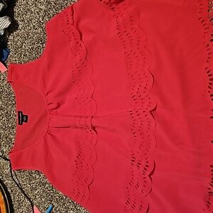 Lane Bryant. Women size 24. Hot pink top. Sleeveless.